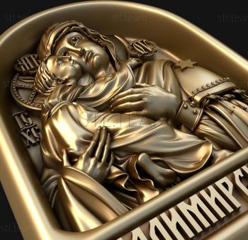 3D модель Владимирская Икона Божией Матери (STL)
